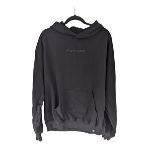 Future Mens Size Large Logo Hoodie Black 100% Cotton Pockets Long Sleeves